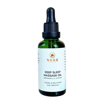 Organic Bhringraj oil, Deep sleep oil, deep sleep massage oil, helps sleep, bedtime oil