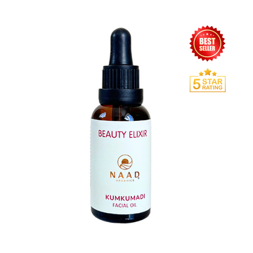 Beauty elixir organic kumkumadi ayurvedic facial oil, anti wrinkle, high antioxidants, plant based, made in uk, anti ageing, reduce pigmentation
