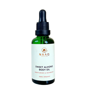 organic sweet almond oil best for hair and skin moisturising, vegan, cruelty free