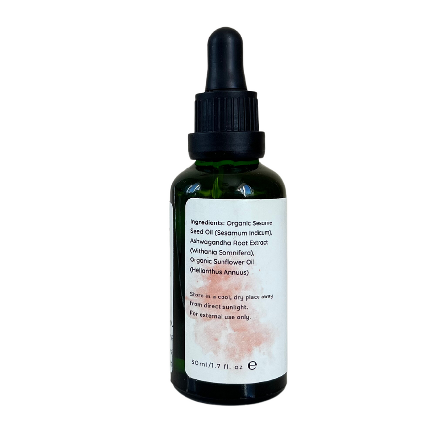 organic ashwagandha oil, balancing oil, Adaptogenic oil, anti-inflammatory oil